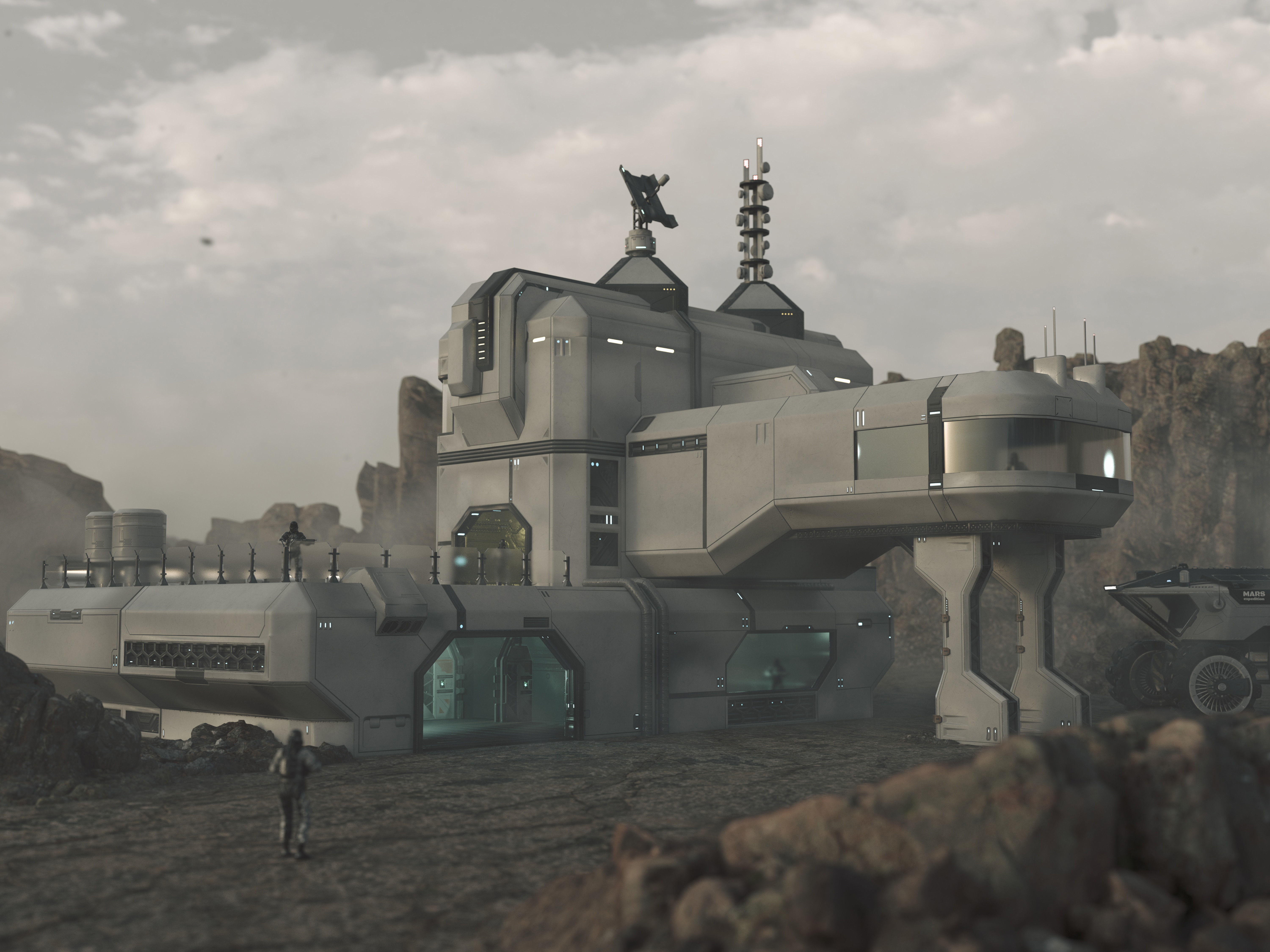 Space buildings 3D Model Collection_12