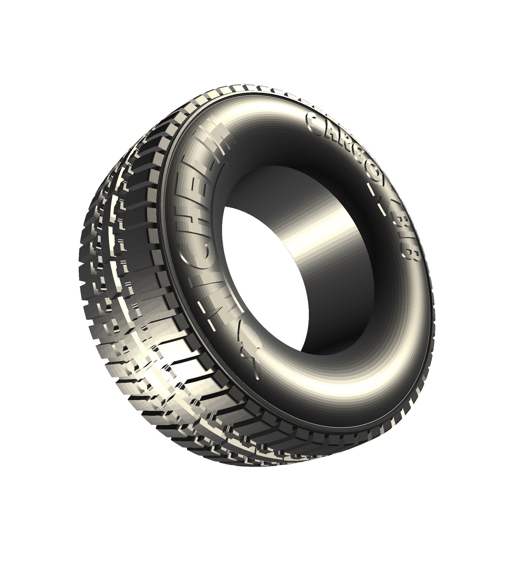 BIG RIG Float Tires Michelin Truck 22point5 inch x 44 x 14 3D print model_3