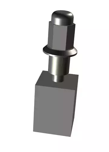 BIG RIG Wheel Lug Nut Standard 3D print model
