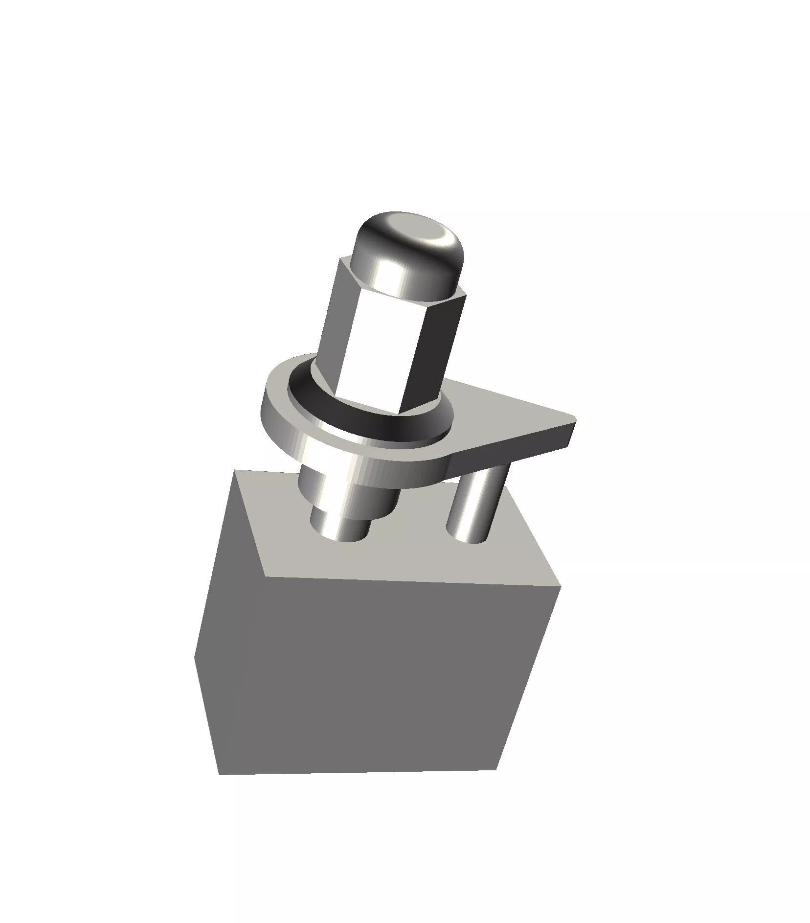BIG RIG Wheel Lug Nut with Torque flag 3D print model