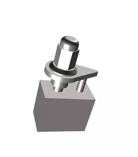 BIG RIG Wheel Lug Nut with Torque flag 3D print model