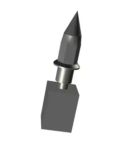 BIG RIG Wheel Lug Nut Spiked 3D print model