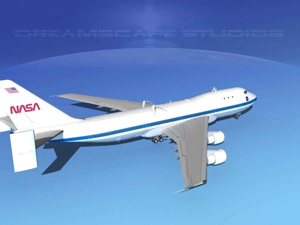 Space Shuttle Endeavour Transport LP 1-2 747 3D model_16