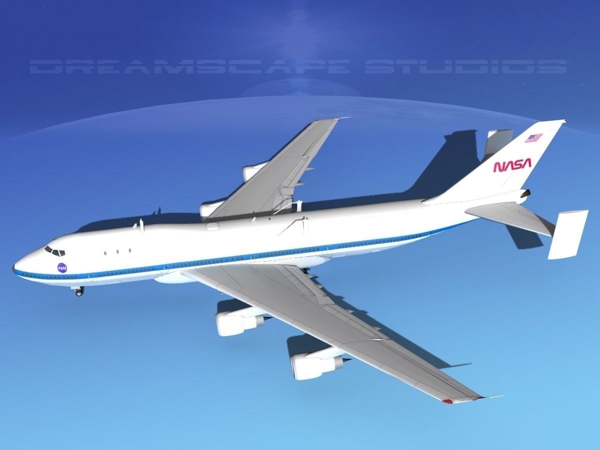 Space Shuttle Endeavour Transport LP 1-2 747 3D model_20