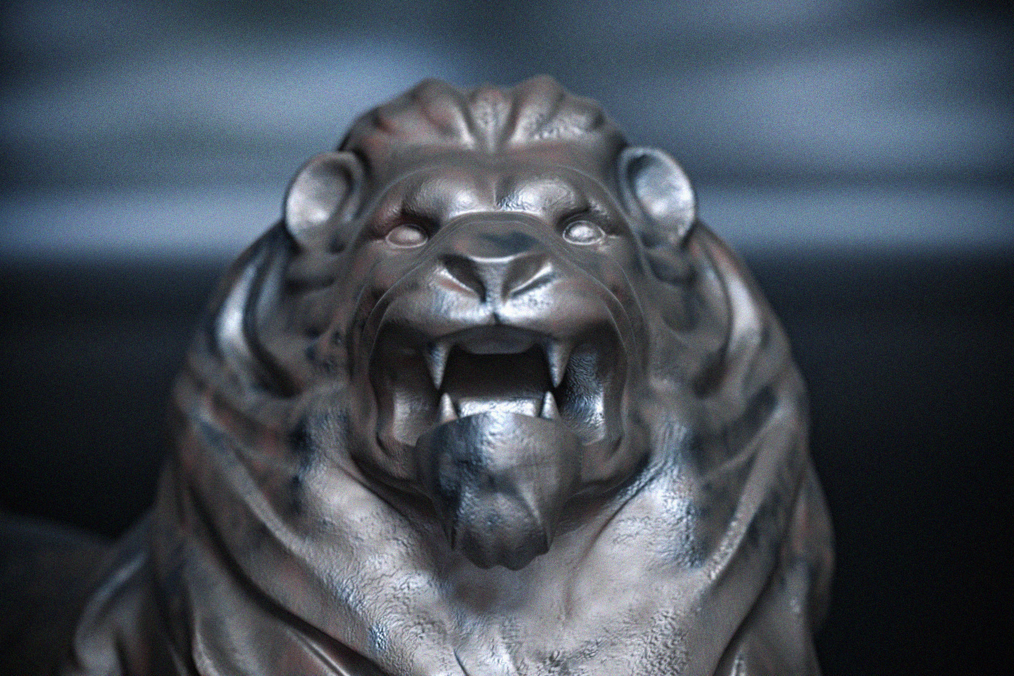 lion sculptures 3D model_5