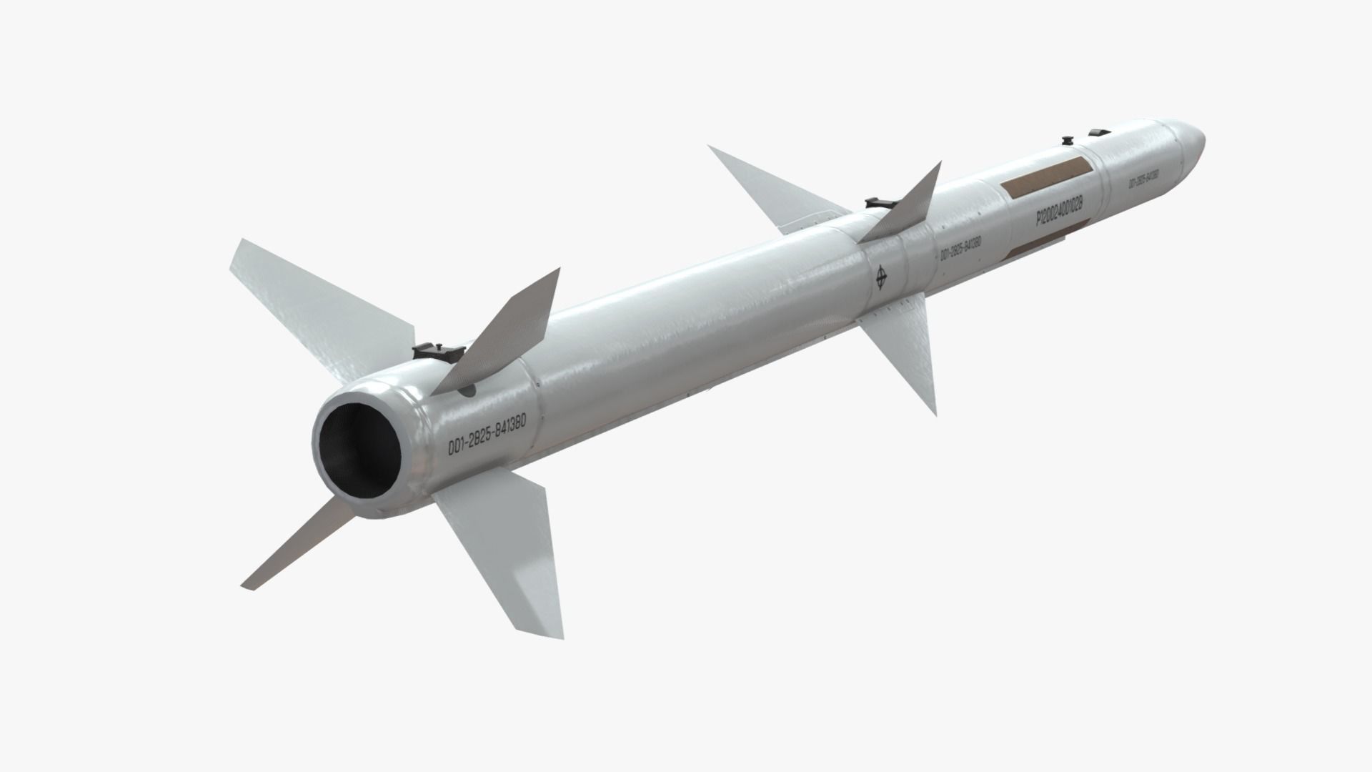 PL-12 Chinese BVR Air to Air Missile model Low-poly 3D model_3