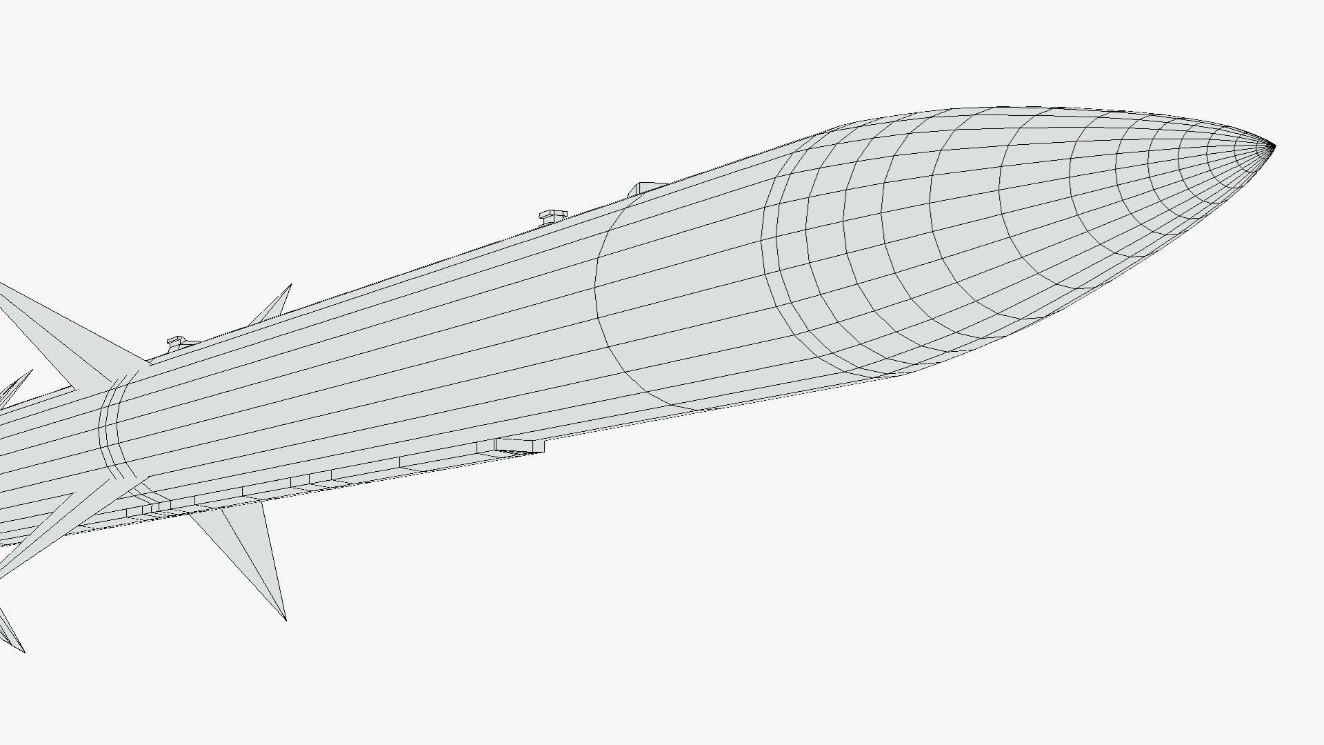 PL-12 Chinese BVR Air to Air Missile model Low-poly 3D model_9