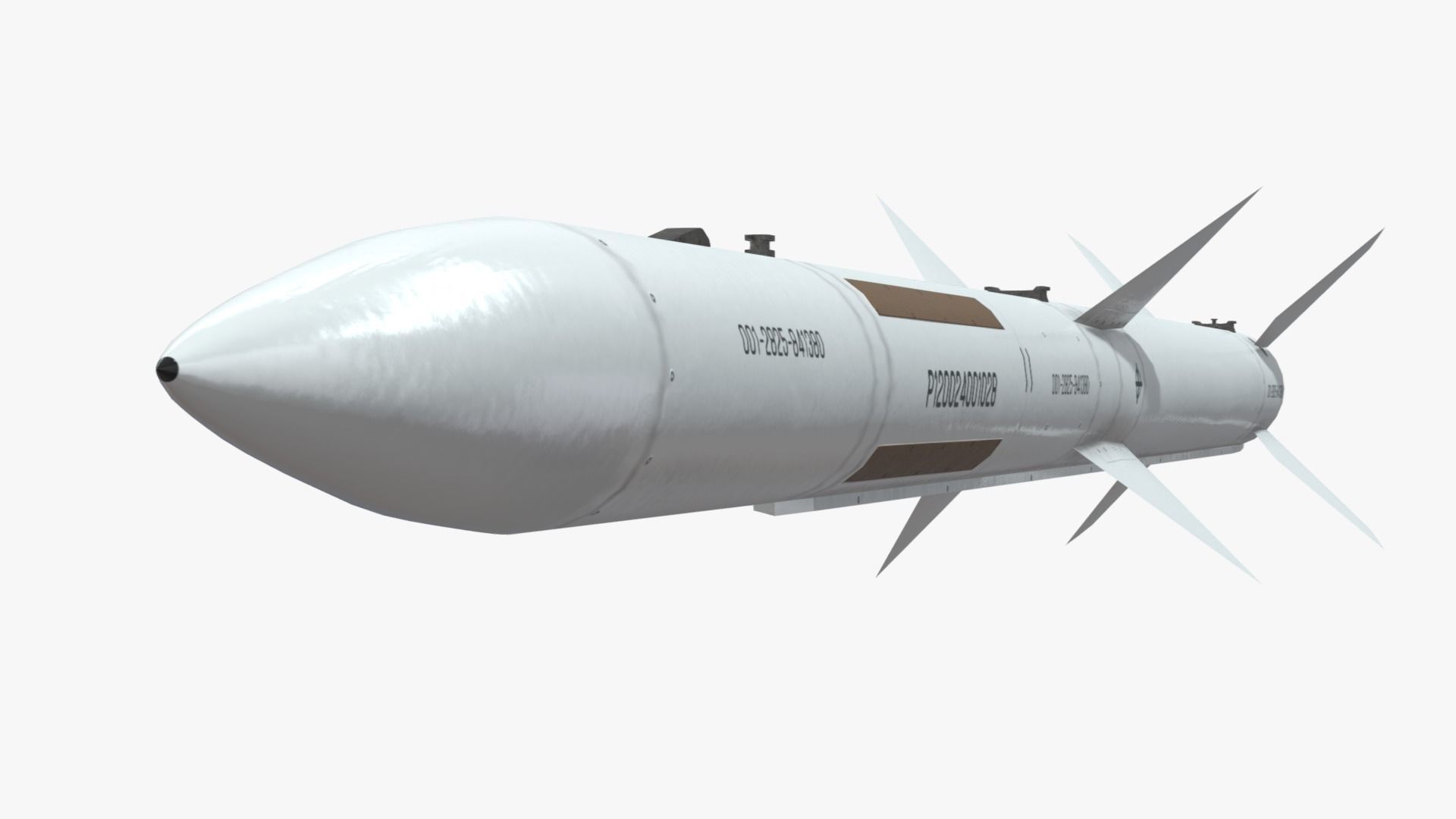 PL-12 Chinese BVR Air to Air Missile model Low-poly 3D model_6