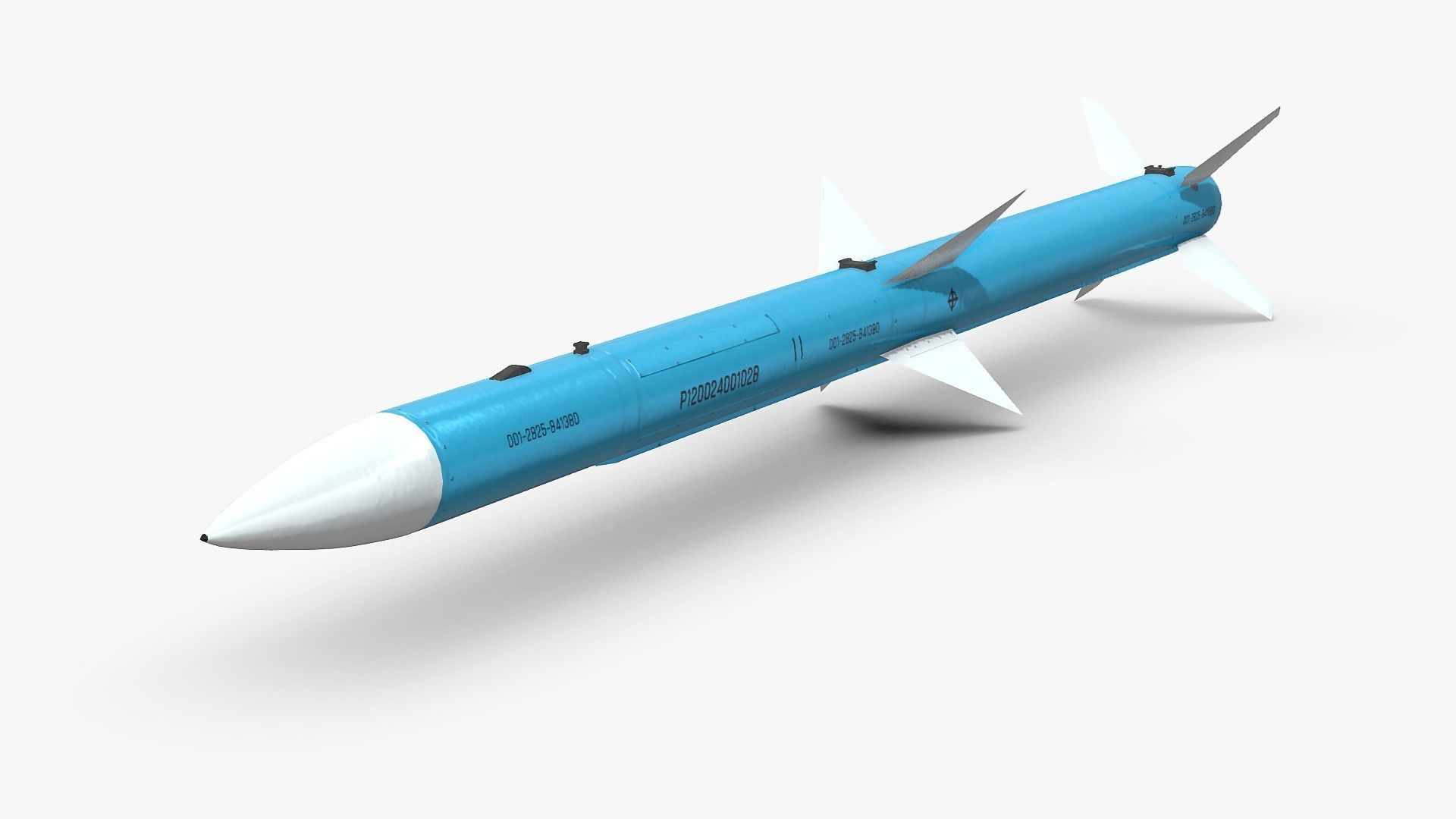 PL-12 Chinese BVR Air to Air Missile model Low-poly 3D model_1