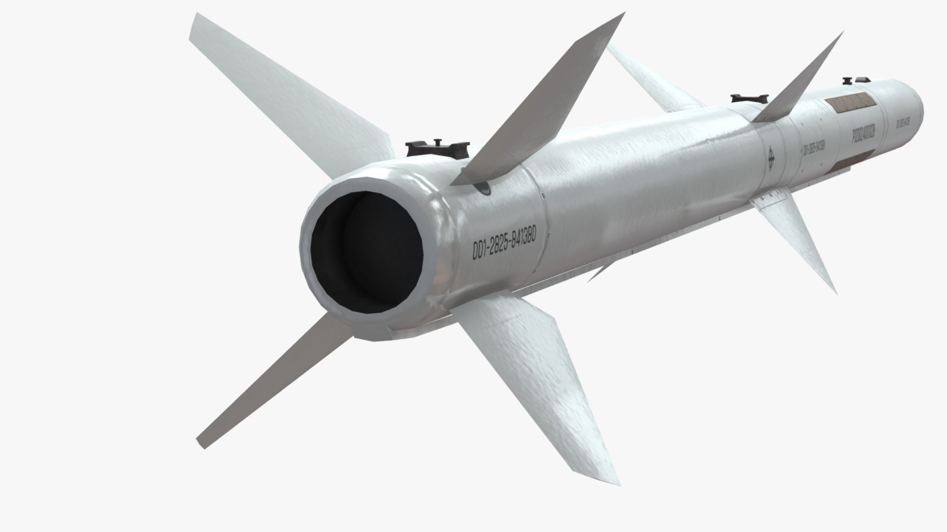 PL-12 Chinese BVR Air to Air Missile model Low-poly 3D model_7