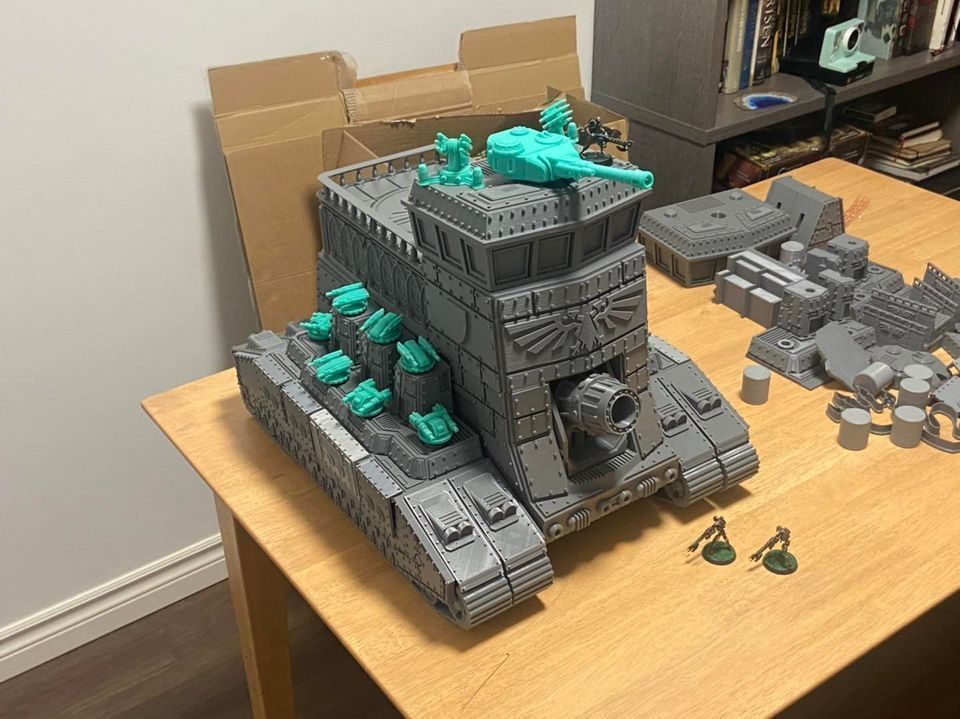 HQ infantry Tank 28mm size   3D print model_5