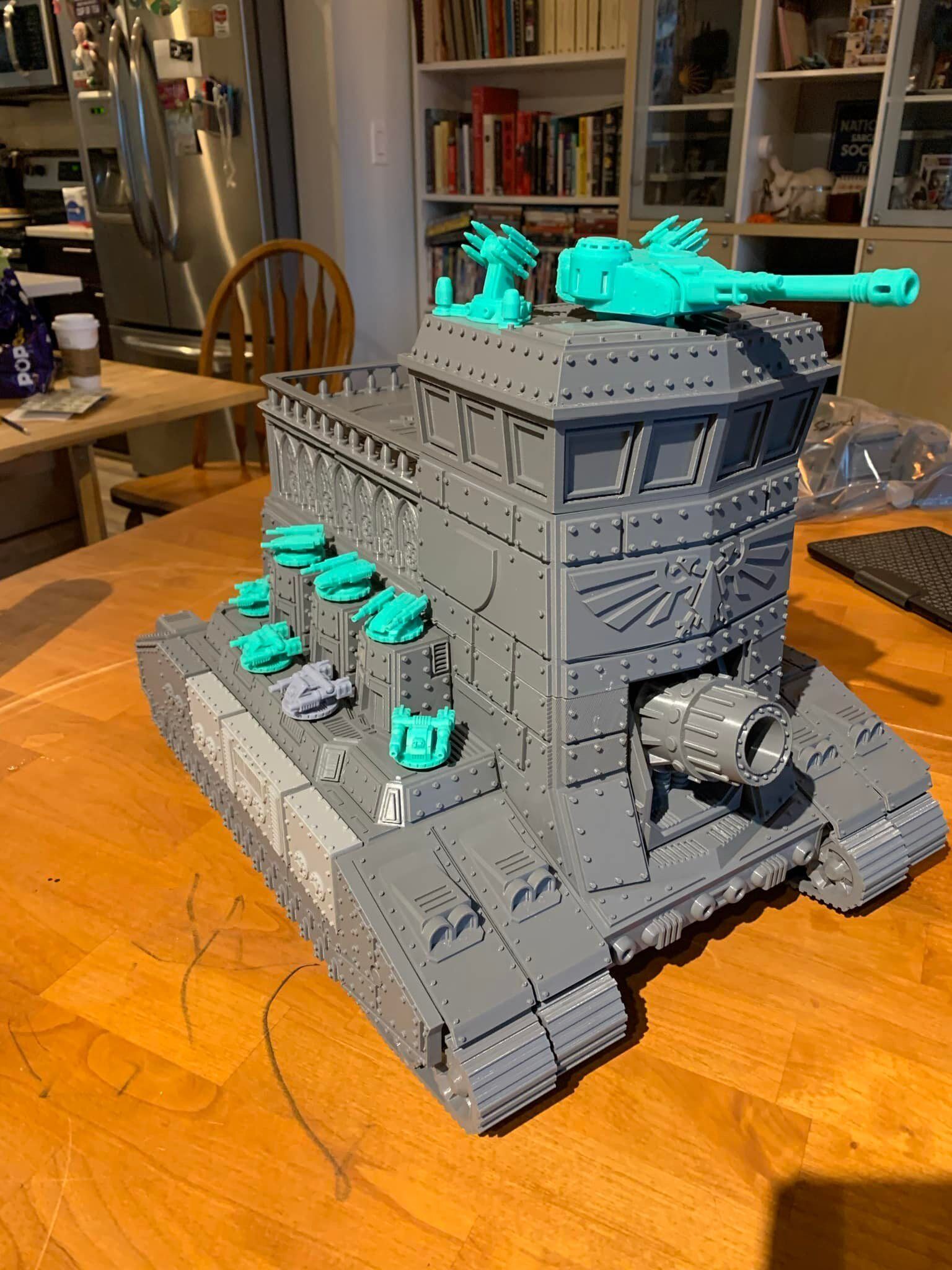 HQ infantry Tank 28mm size   3D print model_4