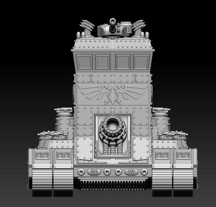 HQ infantry Tank 28mm size   3D print model_8