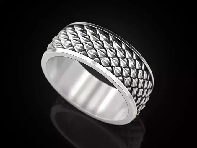 Dragon skin ring 3D print model