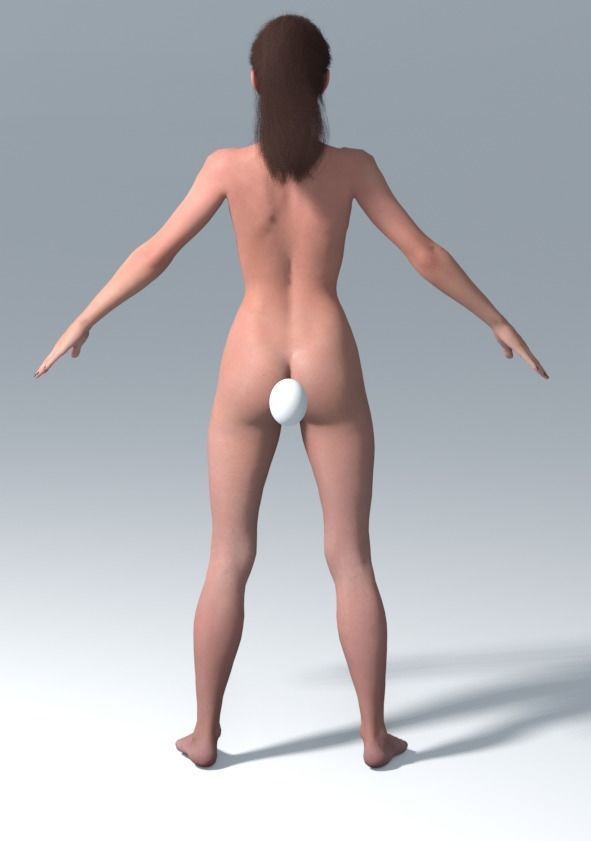 Metahuman 02 Tina Low-poly 3D model_19