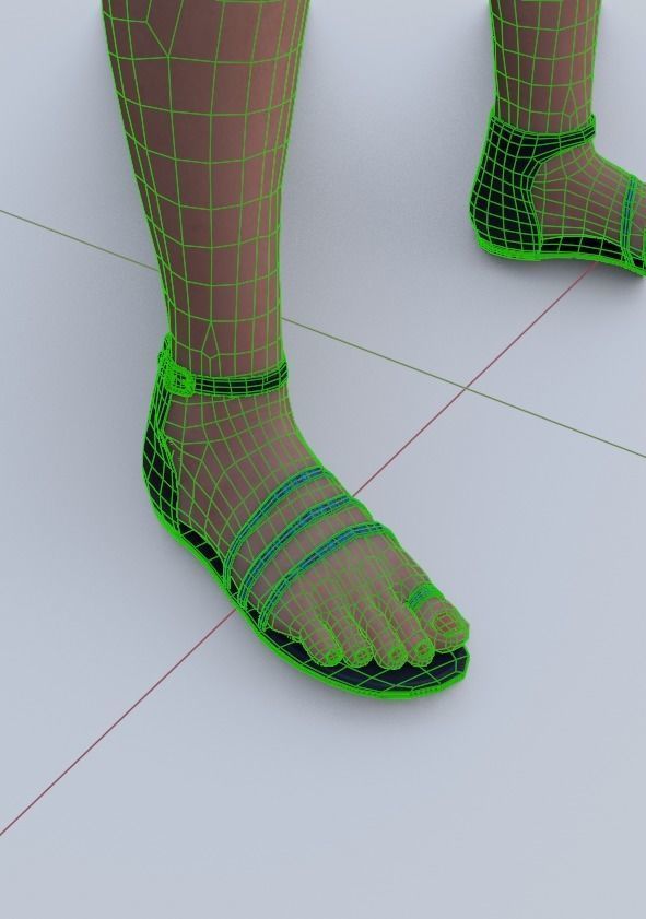 Metahuman 02 Tina Low-poly 3D model_9