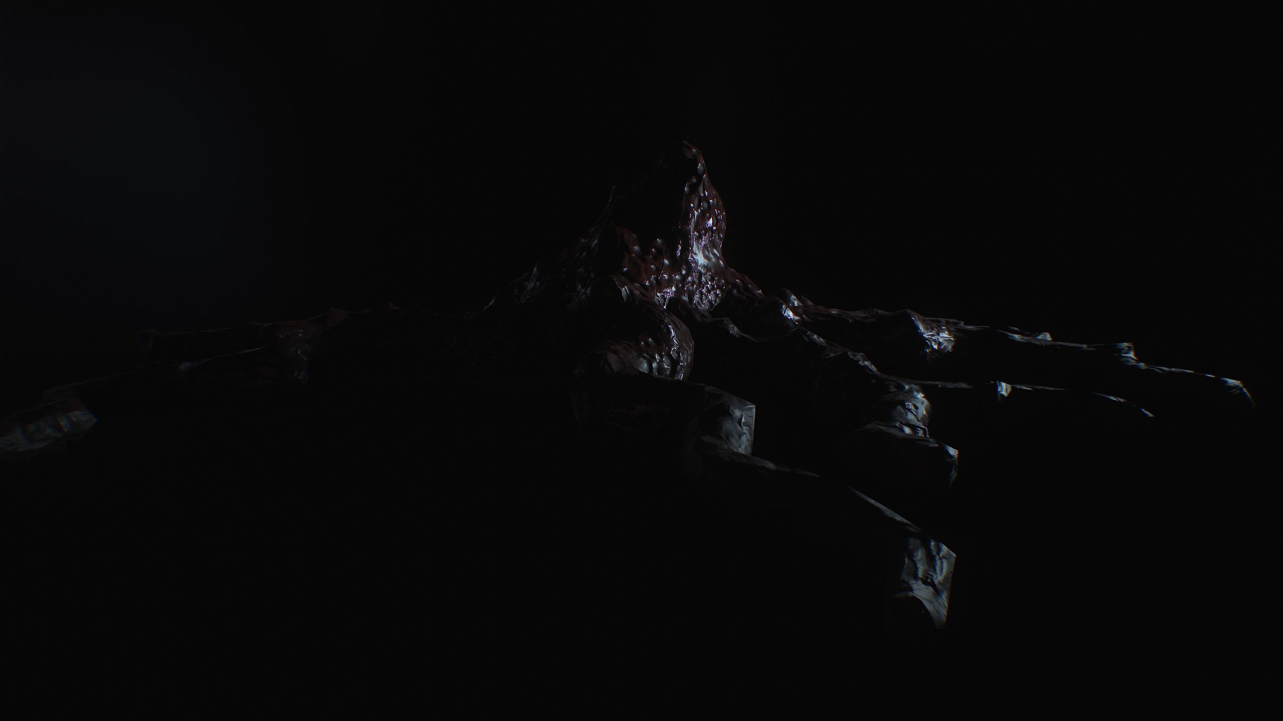 Alien  biomass corruption plant lowpoly with PBR Low-poly 3D model_5