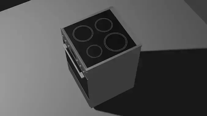 cooker stove with four burners