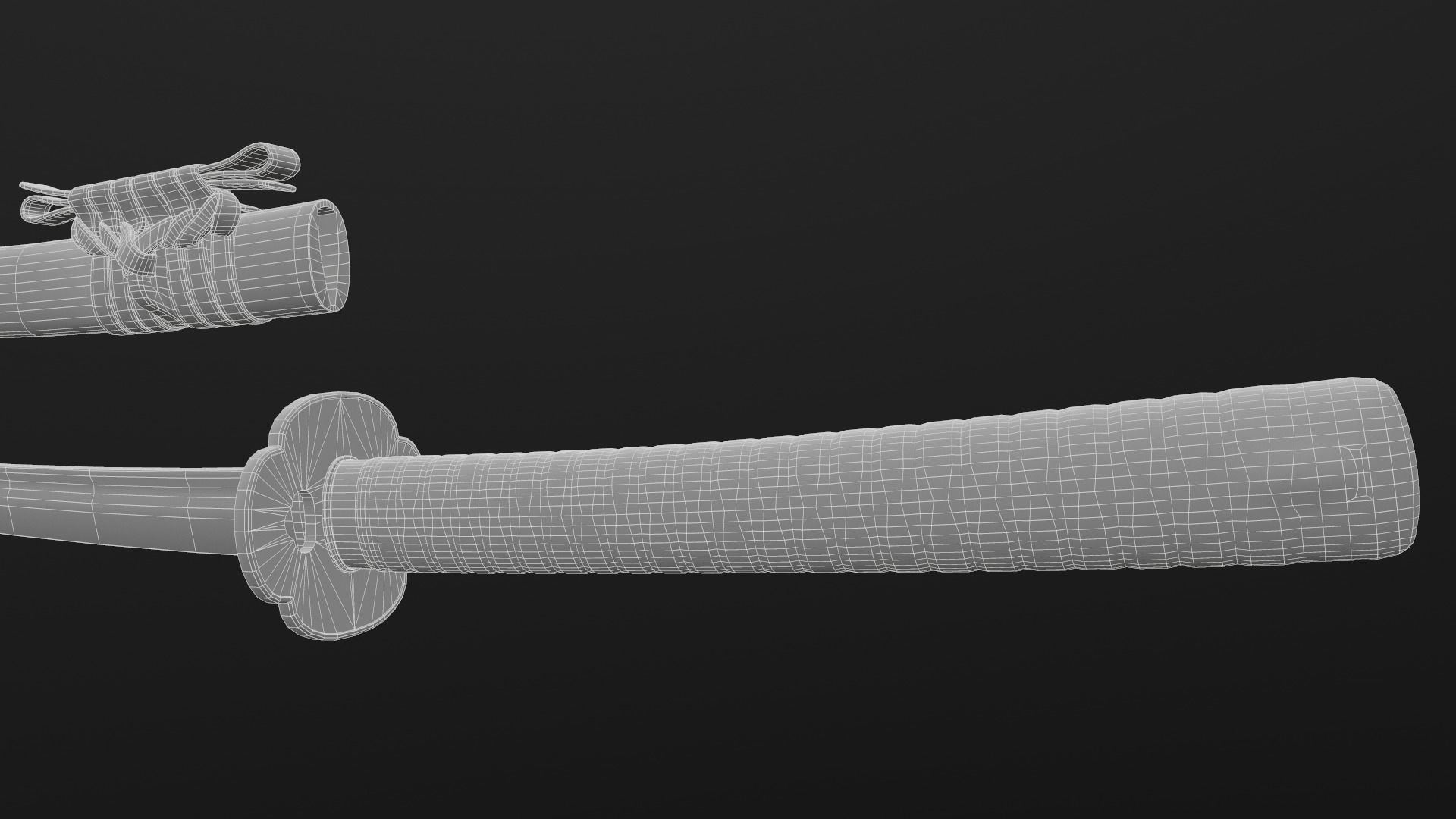 Katana Sword Low-poly 3D model_22