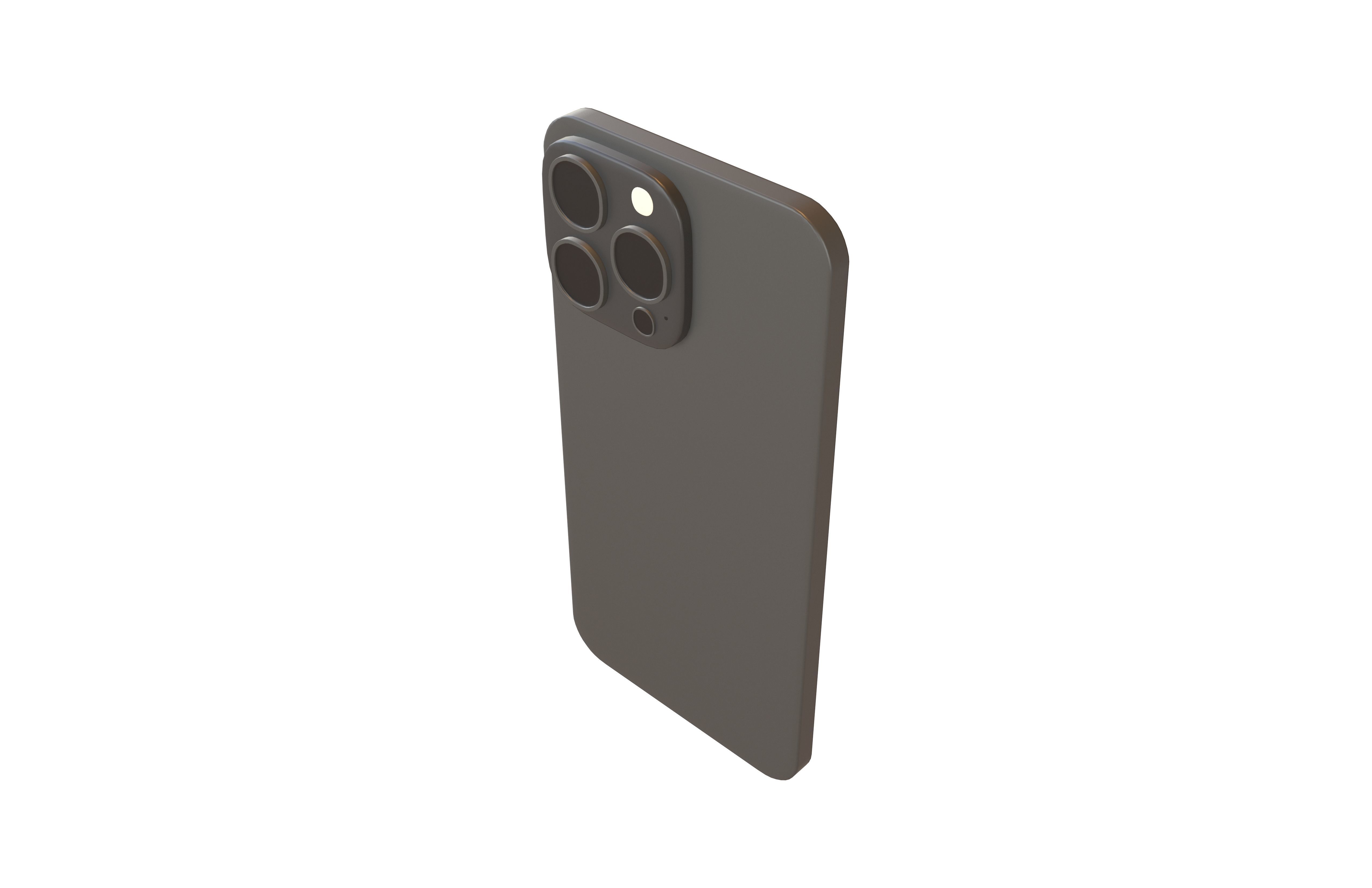 Cartoon Iphone 13 Pro v1 004 Low-poly 3D model_2