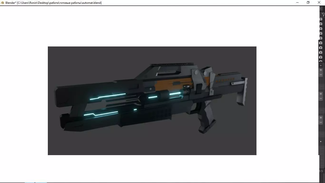 nano -automaton Low-poly 3D model_0