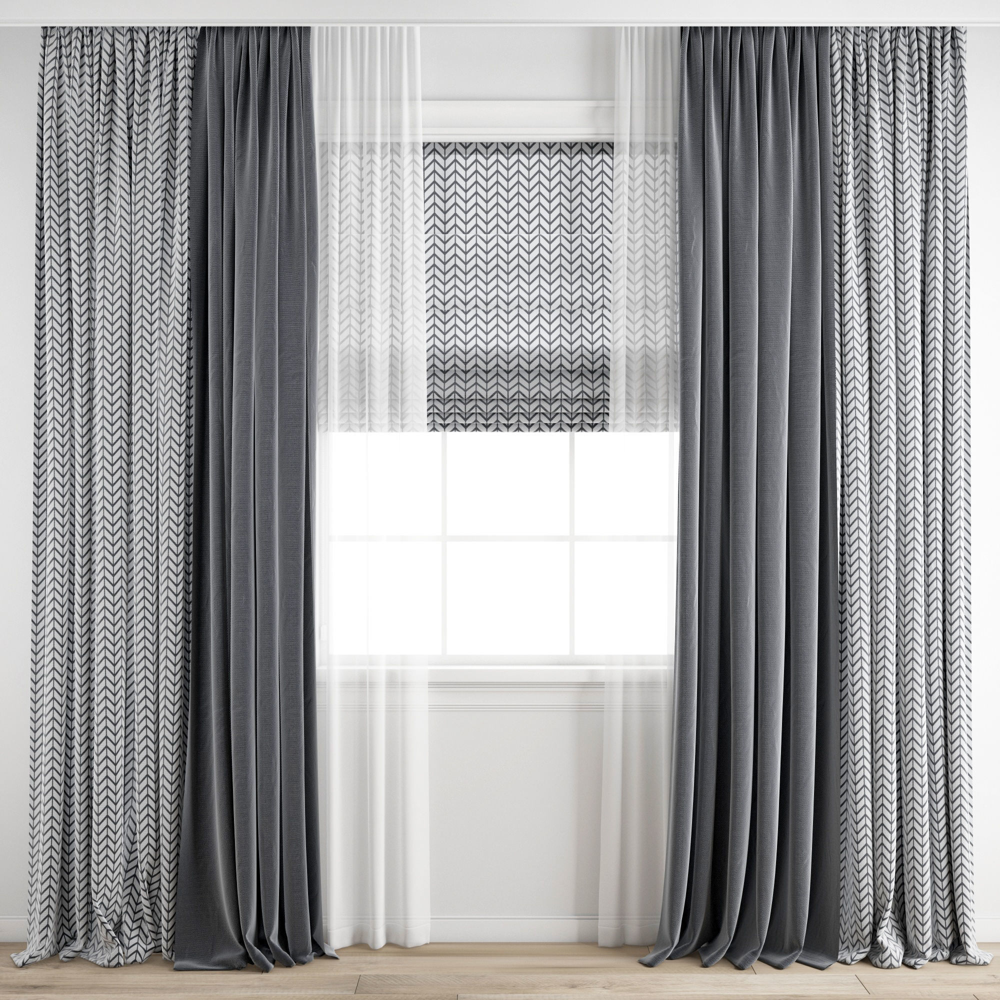 Curtain 230 3D model_7