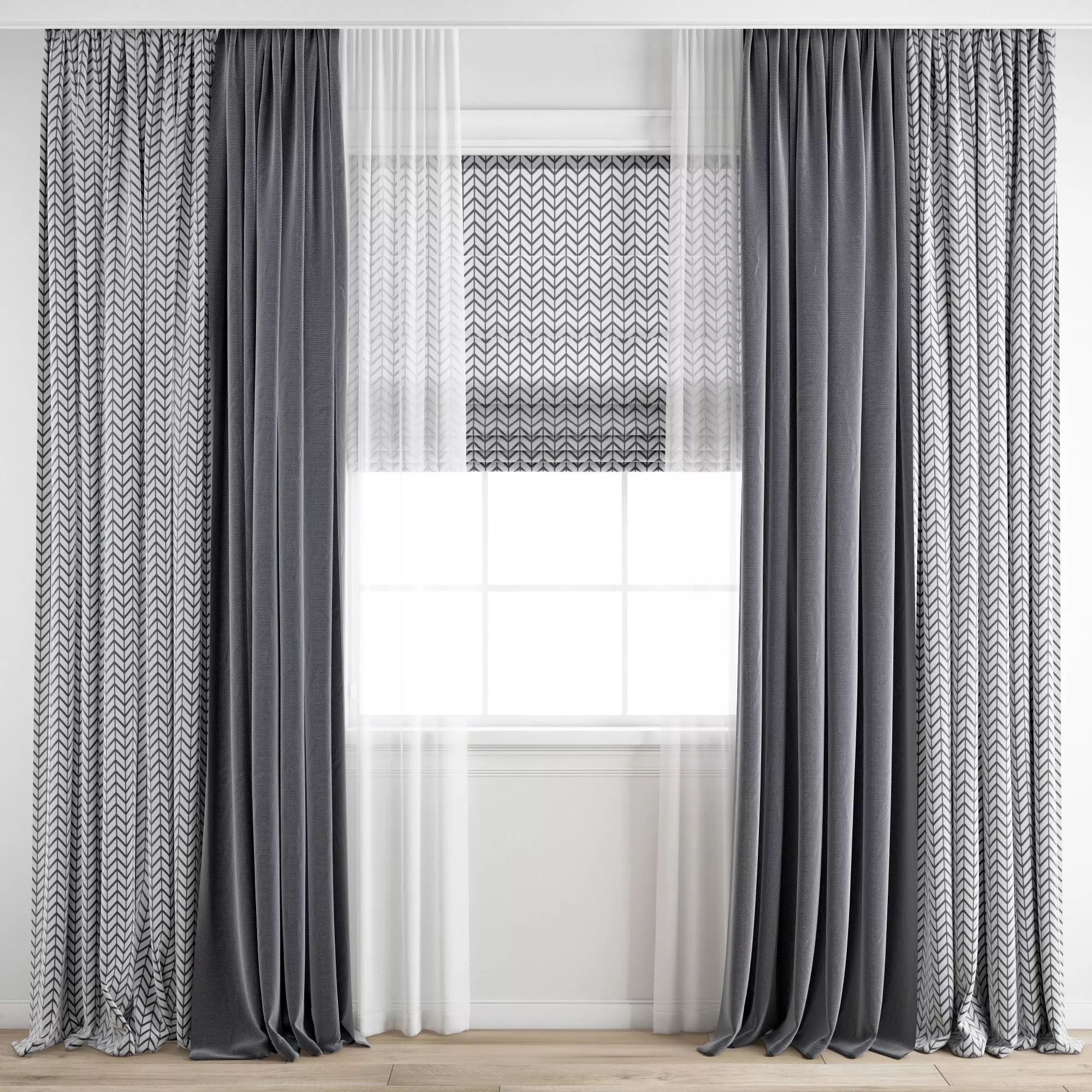 Curtain 230 3D model_0