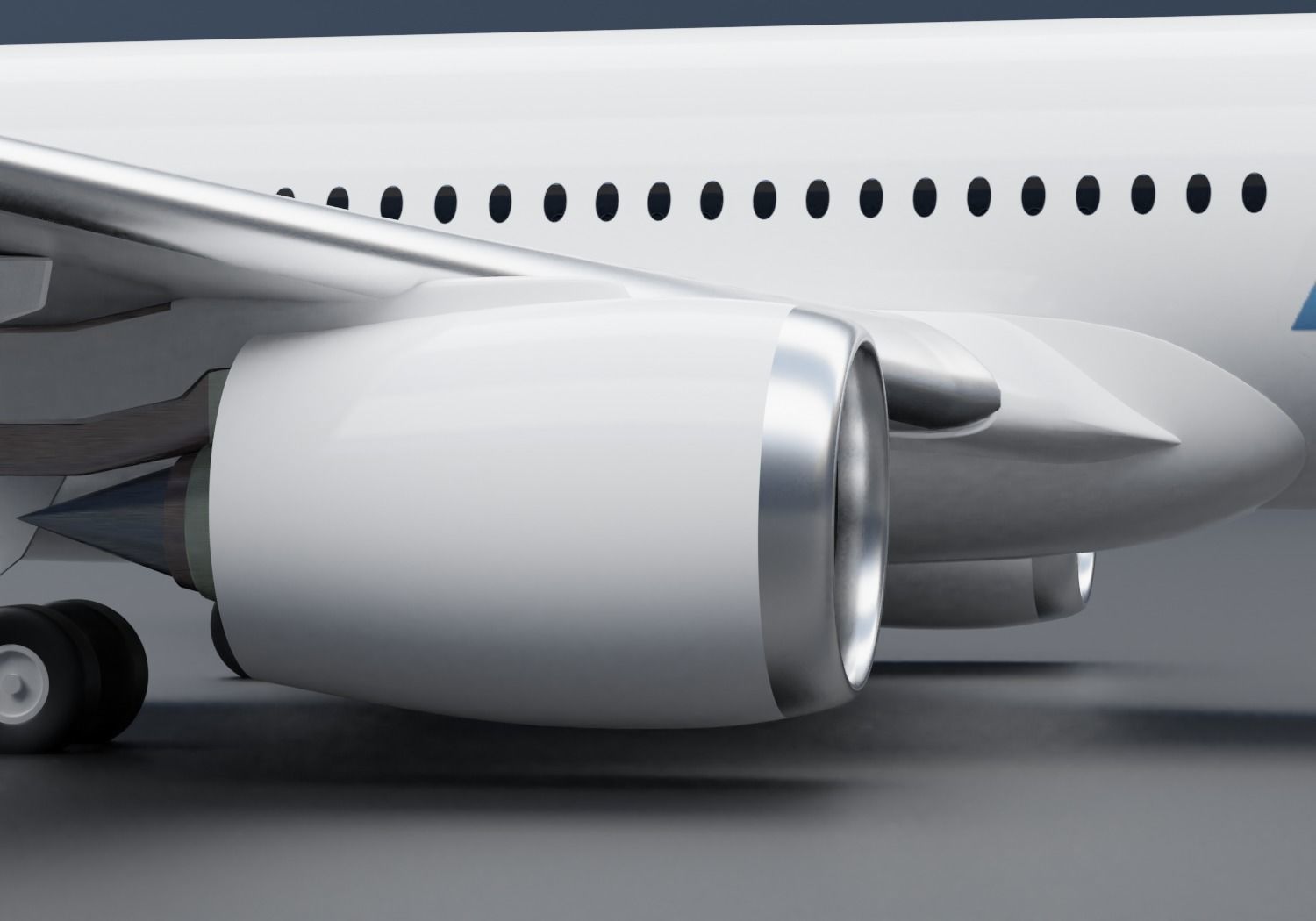 Airbus A350-900 XWB Airbus Home Livery 3D model_5