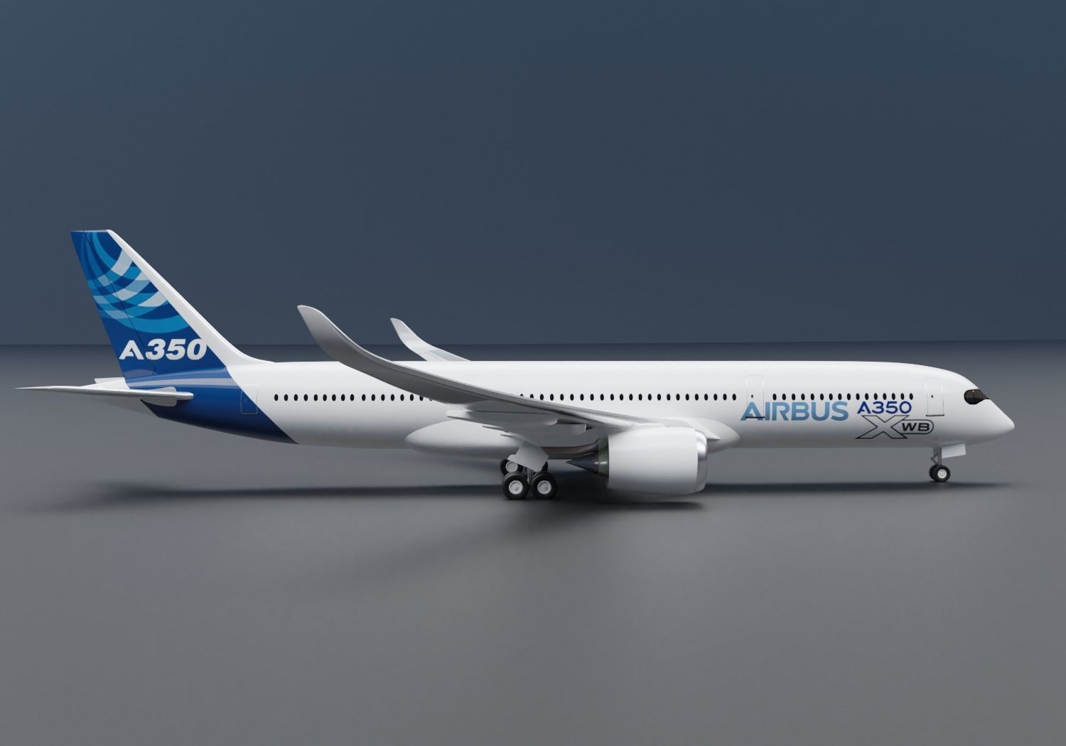 Airbus A350-900 XWB Airbus Home Livery 3D model_3