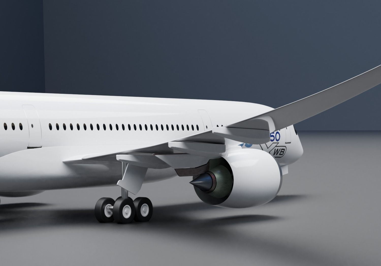 Airbus A350-900 XWB Airbus Home Livery 3D model_8