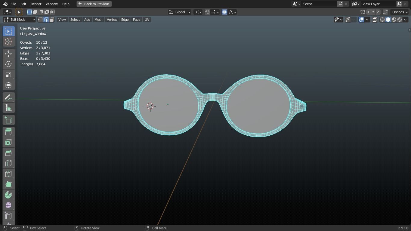 glasses pair of sunglasses 3D print model_11