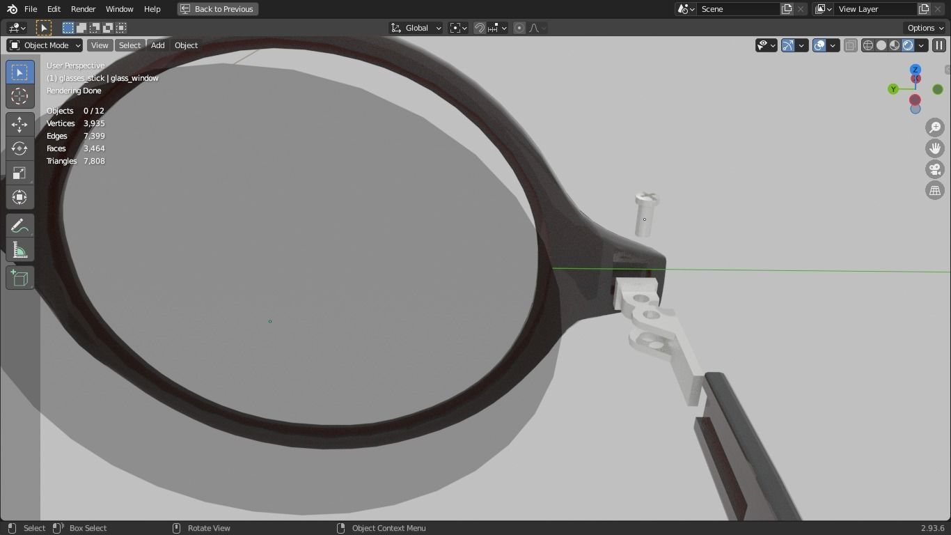 glasses pair of sunglasses 3D print model_10