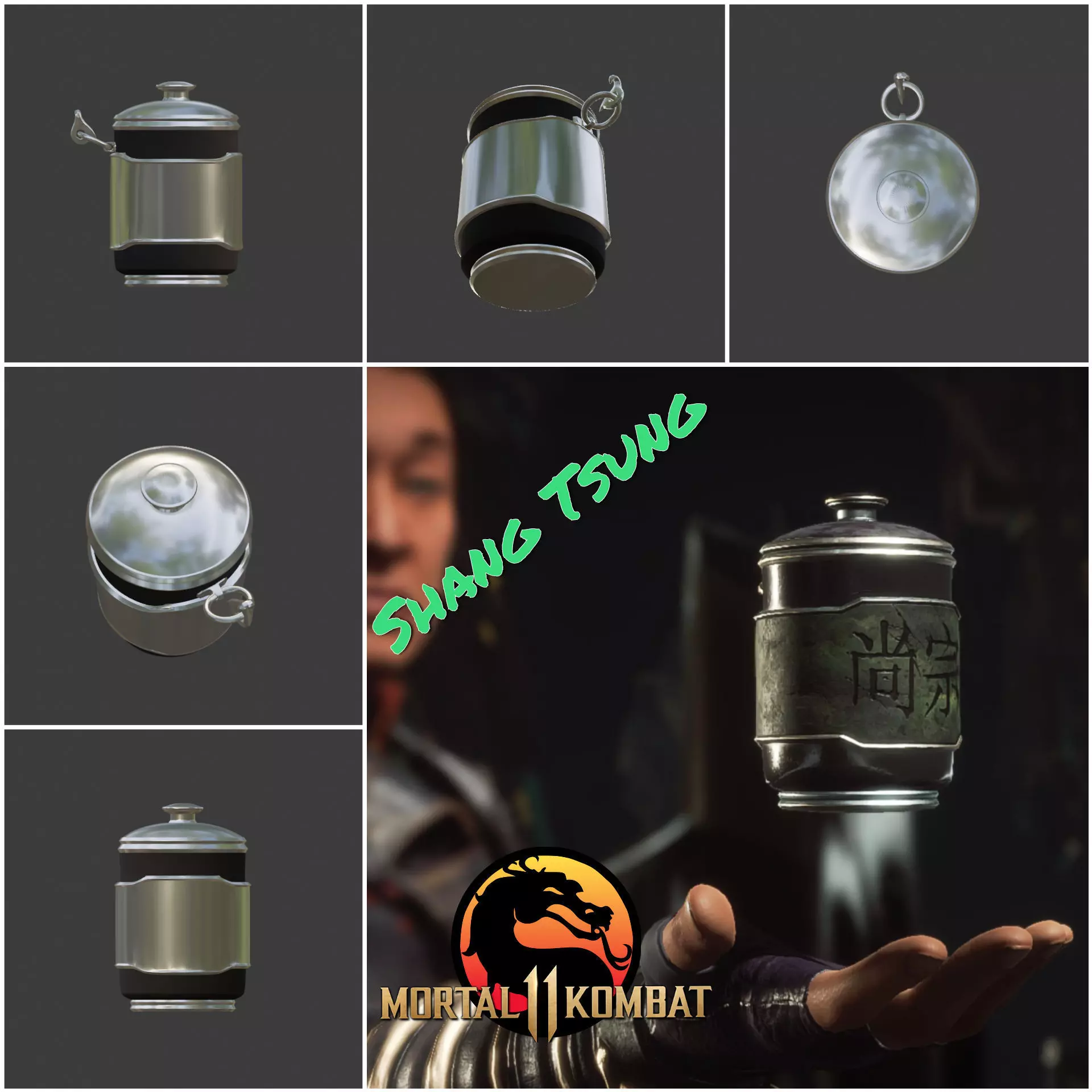 Shang Tsung souls phylacteries - Collected demon souls 3D print model