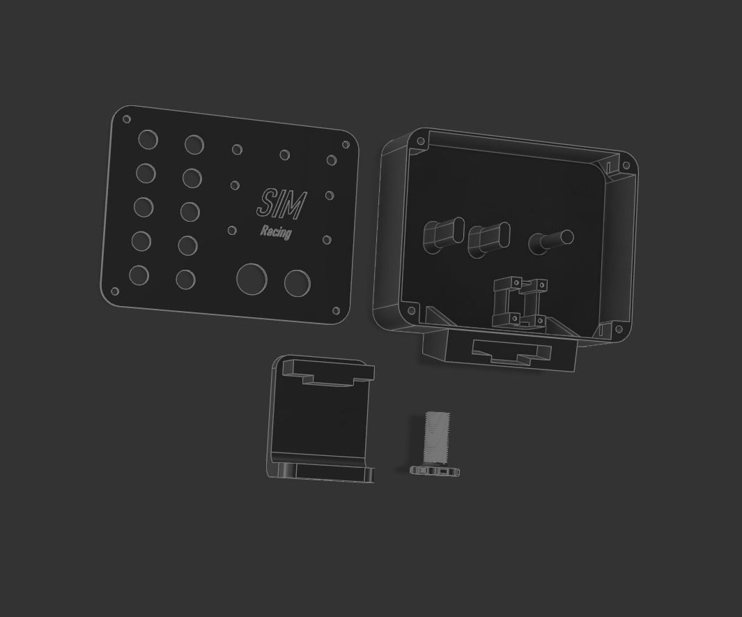 Button-Box 3d model for SimRacing  3D print model_4