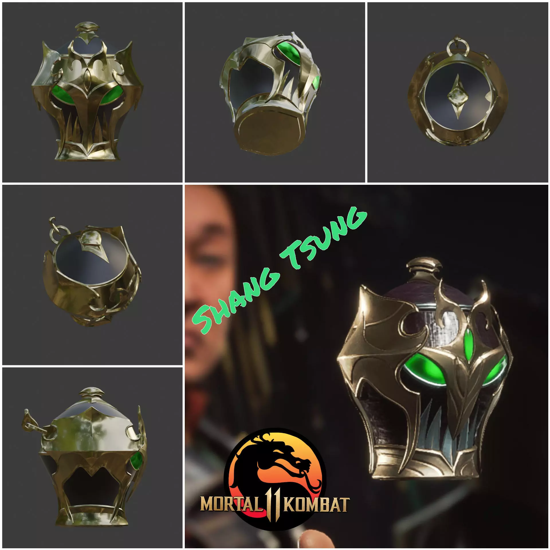 Shang Tsung souls phylacteries - Sorcerers power generator 3D print model