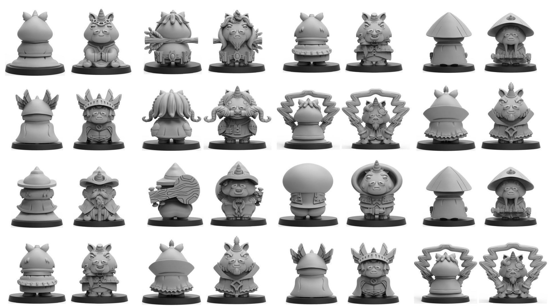 Heresylab - DnD Chibi Mega Pack 3D Model Collection_1