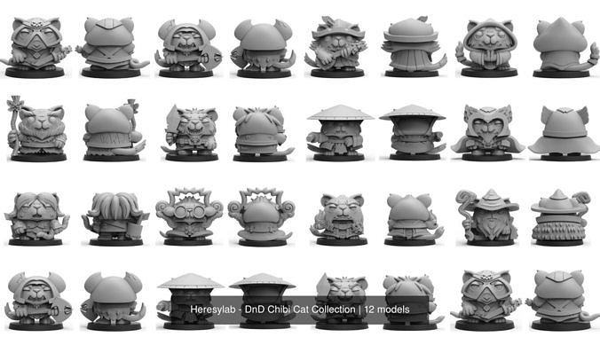 Heresylab - DnD Chibi Cat Collection 