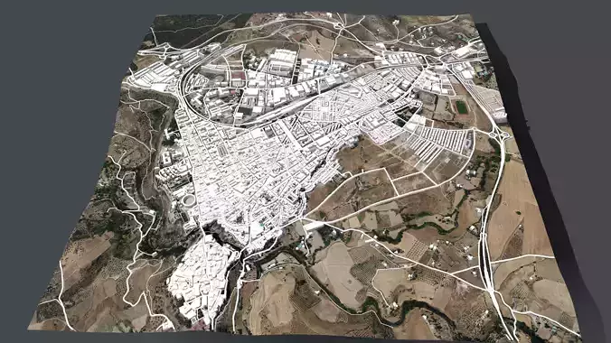 Cityscape Ronda Spain 3D model