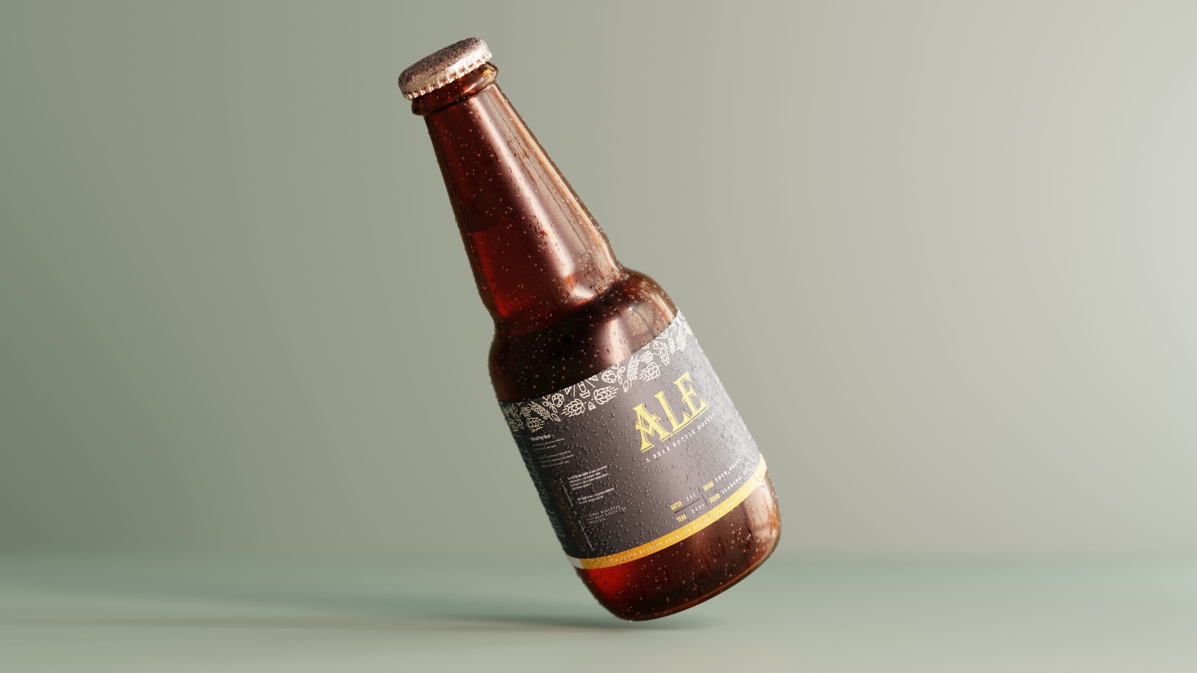 Beer Bottle  3D model_2
