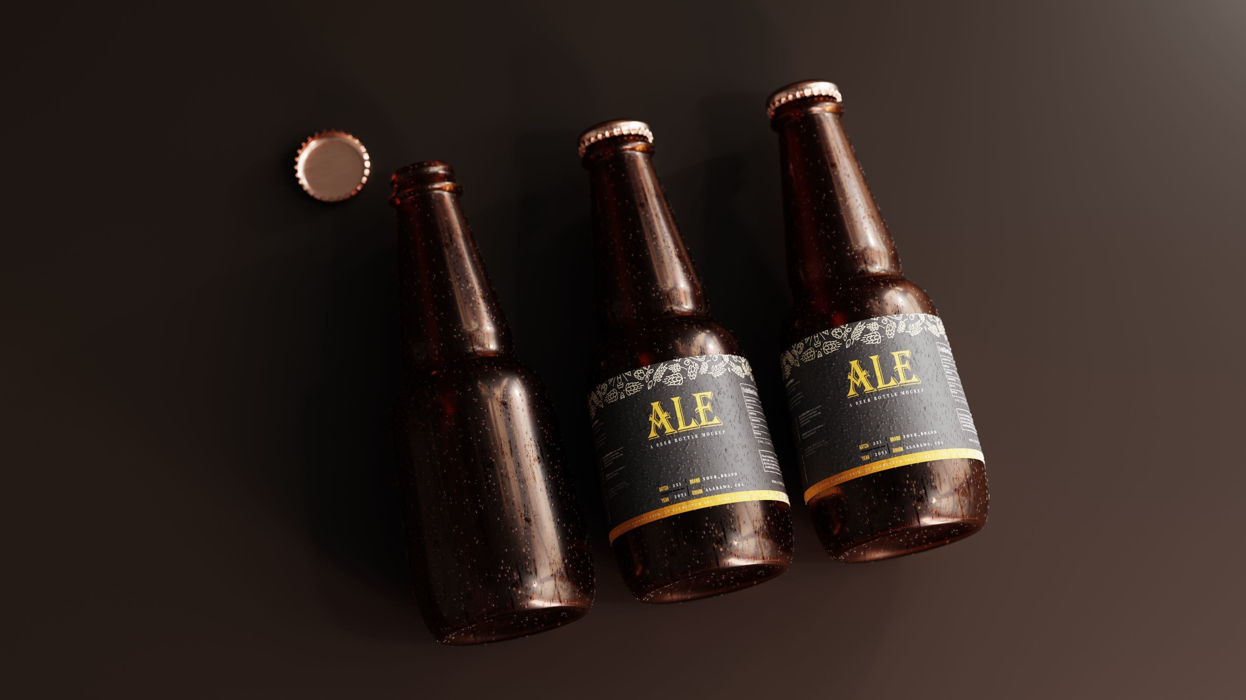 Beer Bottle  3D model_6