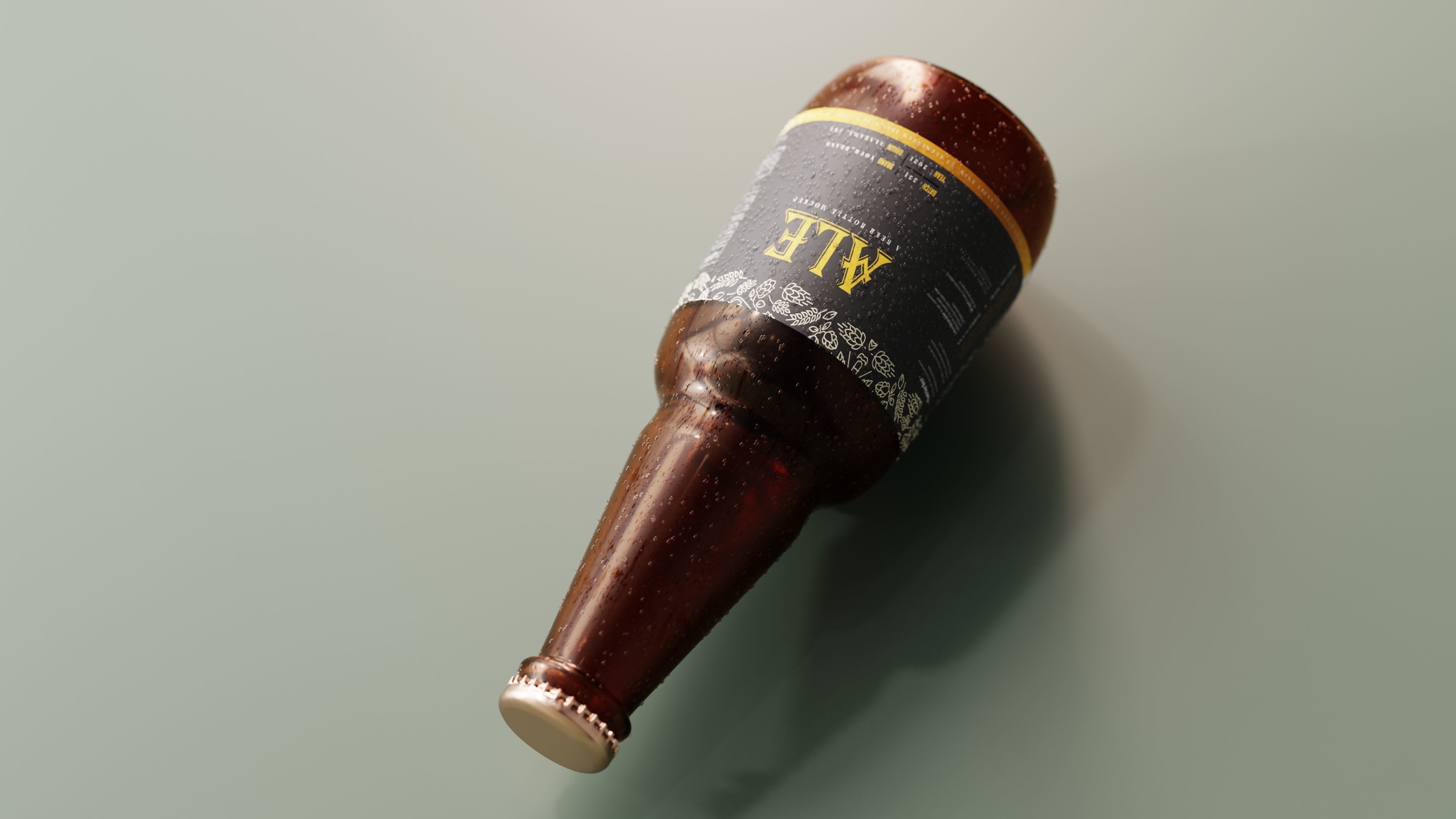 Beer Bottle  3D model_3