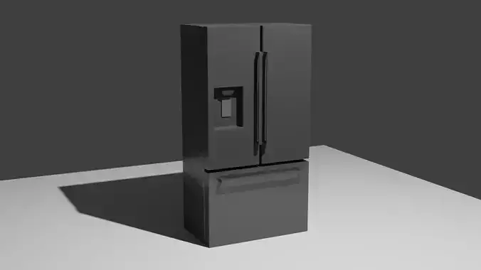 Stainless steel Double door fridge