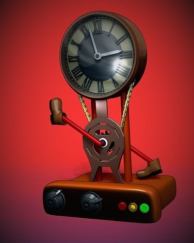 Clock self-propelled 3D model