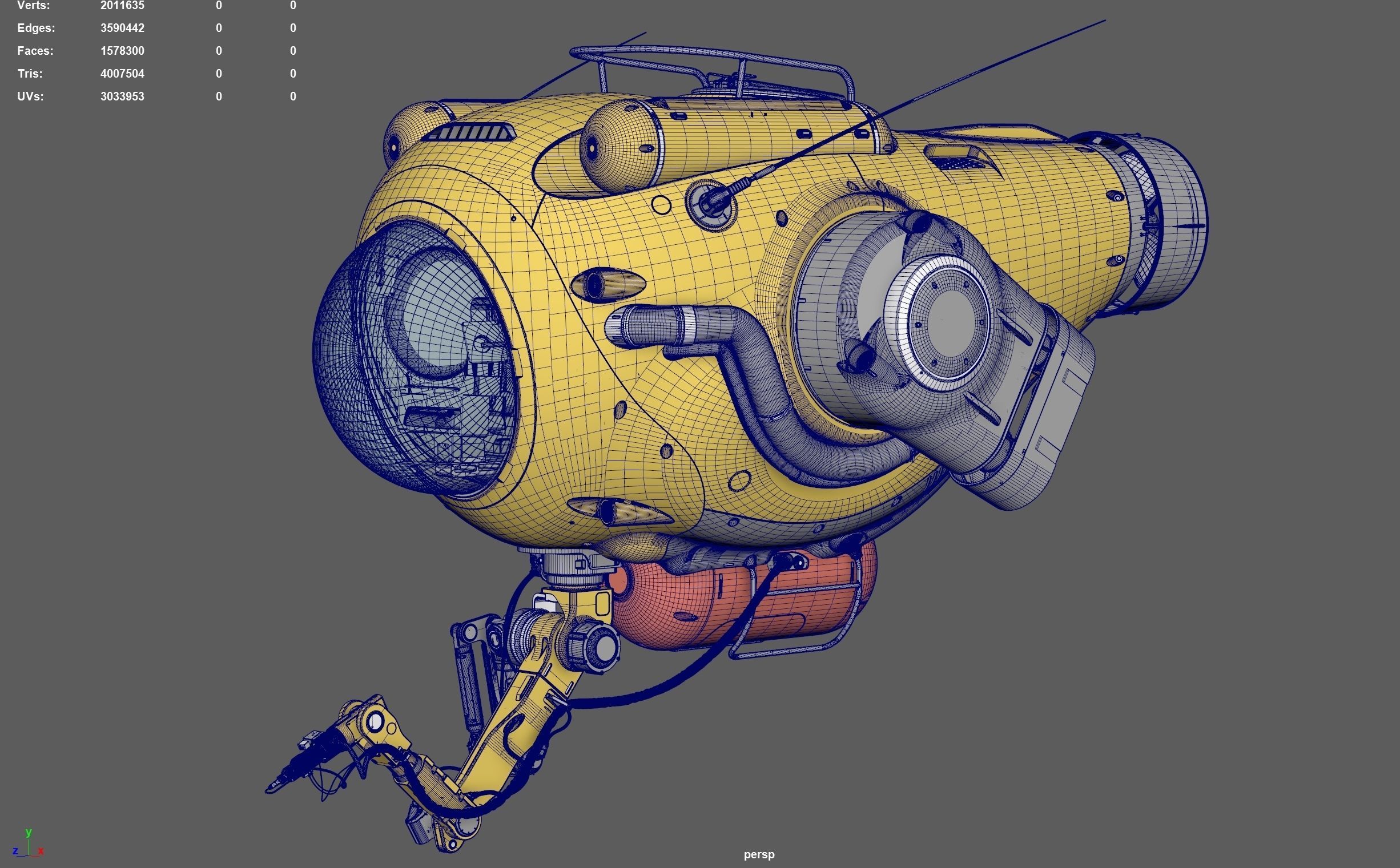 Sci Fi Submersible 3D model_16