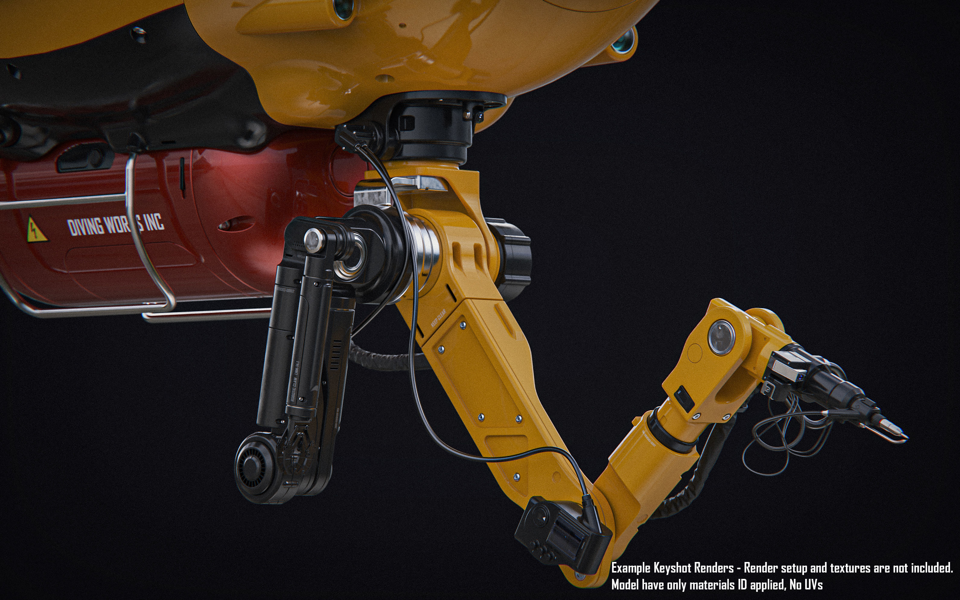 Sci Fi Submersible 3D model_8