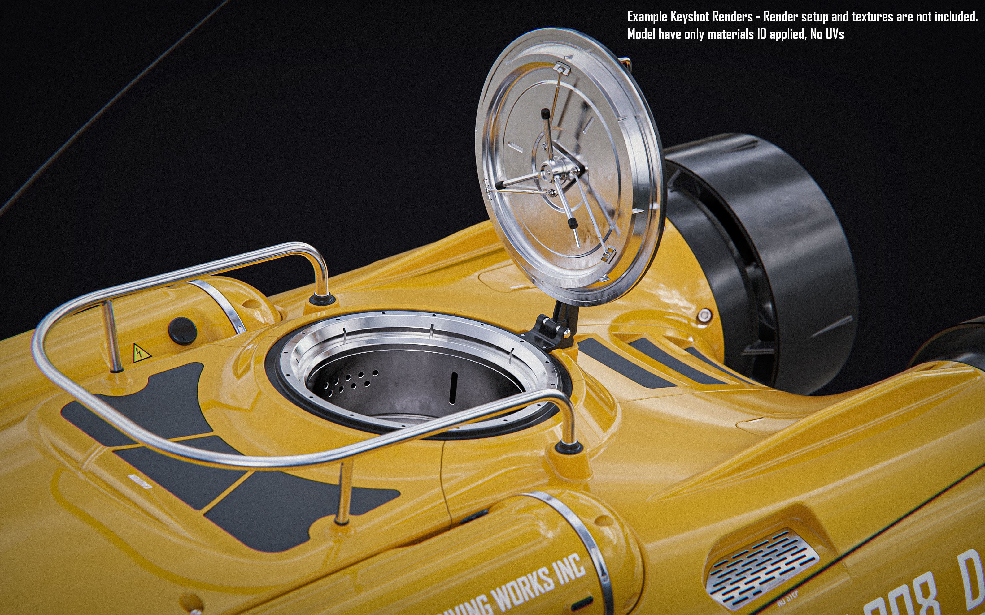 Sci Fi Submersible 3D model_7