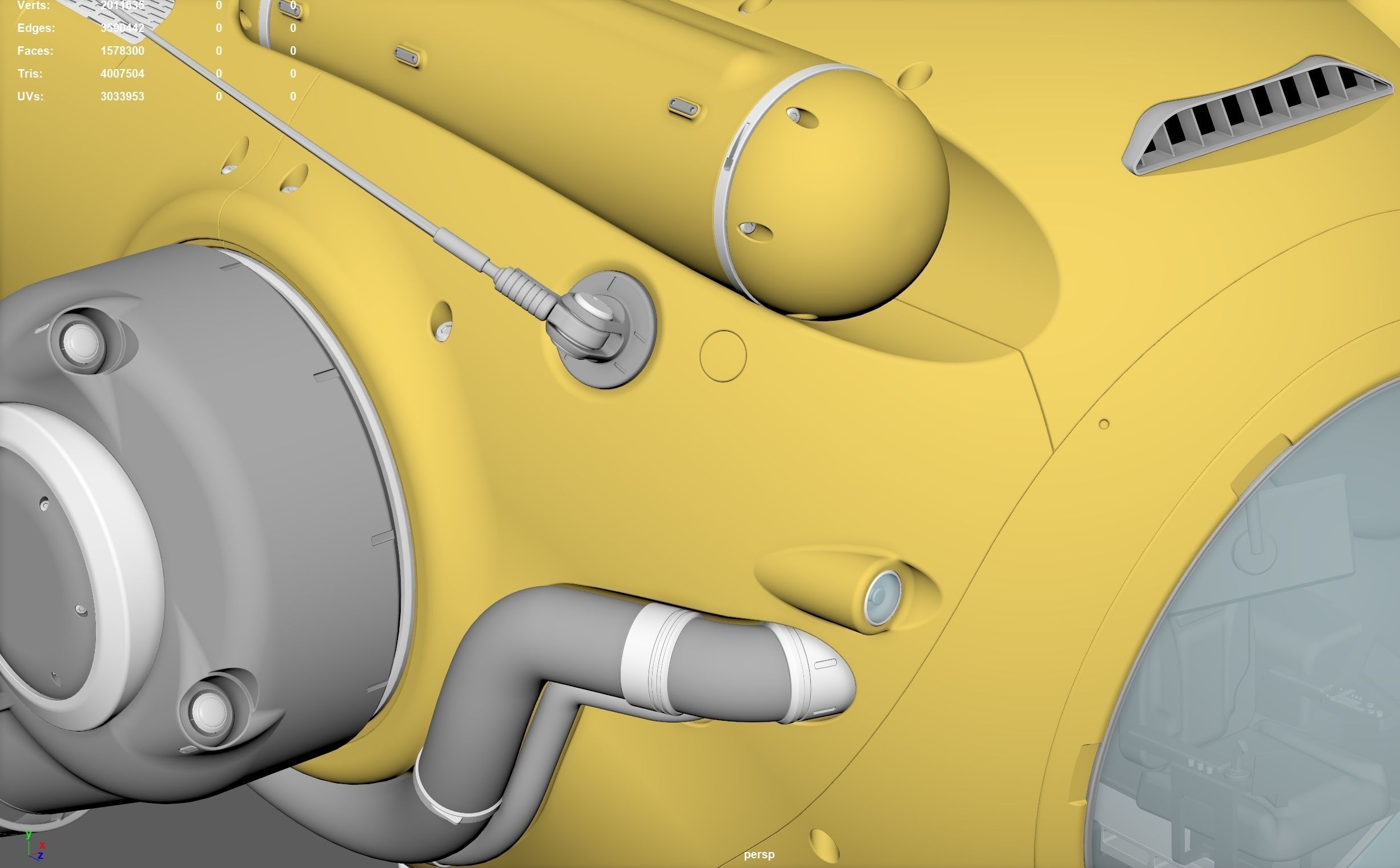 Sci Fi Submersible 3D model_19