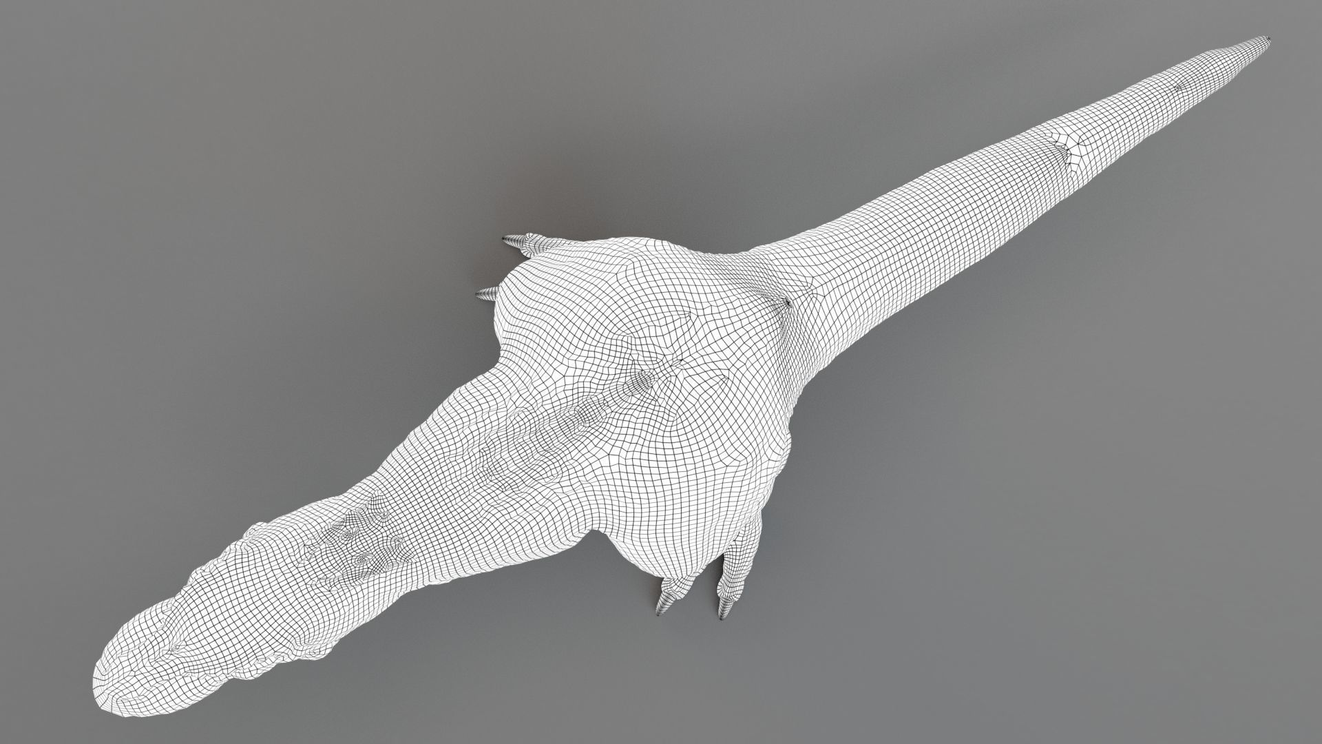 Dinosaur Theropod Rex Model Low-poly 3D model_38