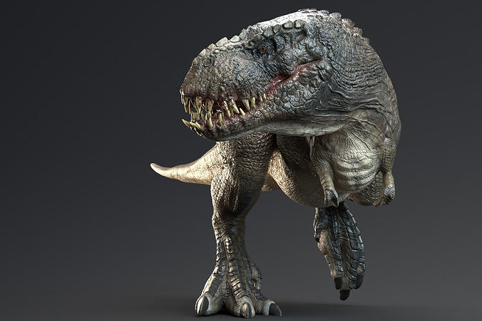Theropod Rex Model Low-poly 3D model