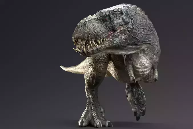 Theropod Rex Model Low-poly 3D model